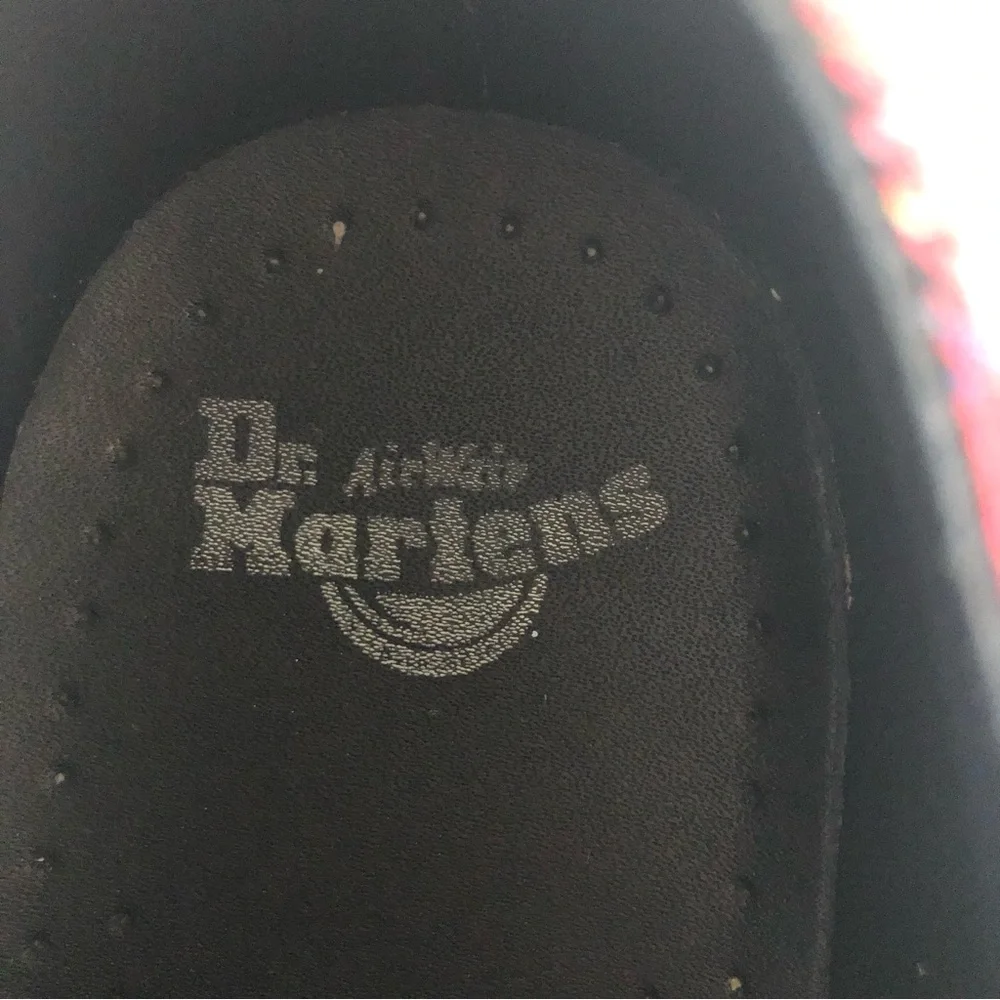 Dr Martens Ramsey River Red Tartan Creepers Womens 7 Rare Punk